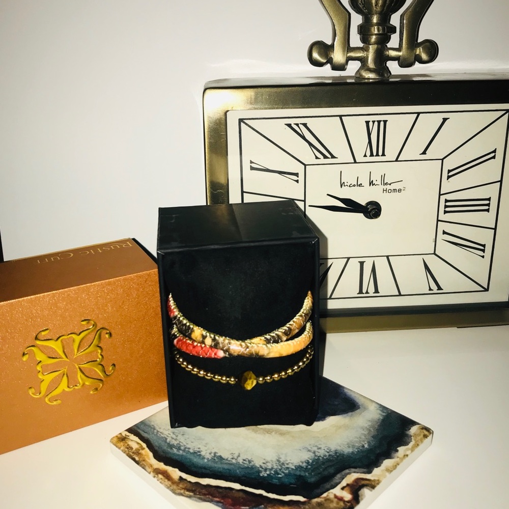 Rustic Cuff bracelet set